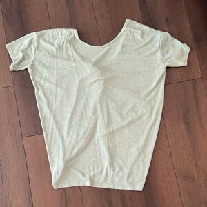 Cherish sage green twist-back top